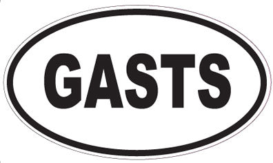 GASTS - Oval Magnet