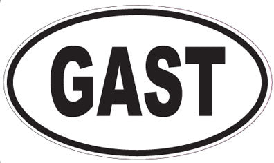 GAST - Oval Sticker