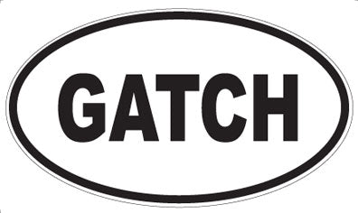 GATCH - Oval Sticker