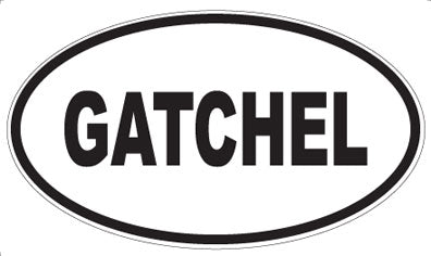 GATCHEL - Oval Sticker
