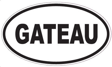 GATEAU - Oval Sticker