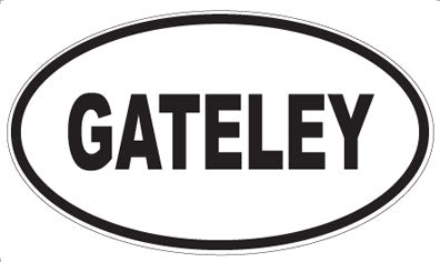 GATELEY - Oval Sticker
