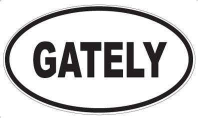 GATELY - Oval Magnet