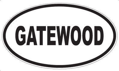 GATEWOOD - Oval Sticker