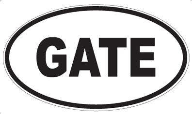 GATE - Oval Magnet