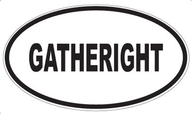 GATHERIGHT - Oval Magnet