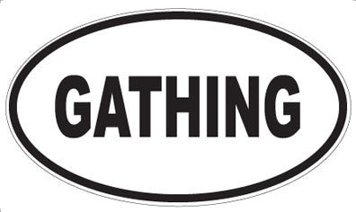 GATHING - Oval Magnet
