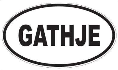 GATHJE - Oval Sticker