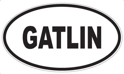 GATLIN - Oval Sticker