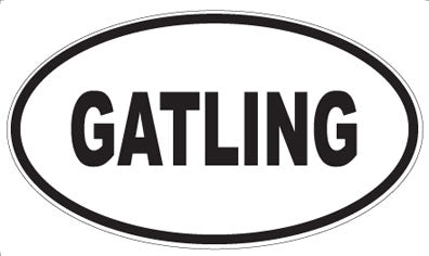 GATLING - Oval Magnet