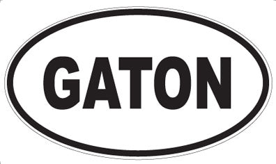 GATON - Oval Sticker