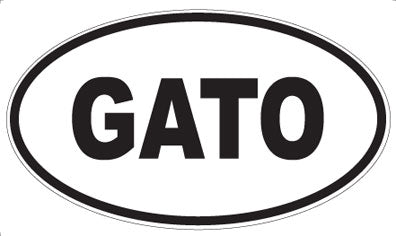 GATO - Oval Magnet