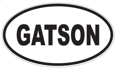 GATSON - Oval Sticker
