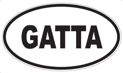 GATTA - Oval Sticker