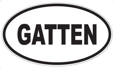 GATTEN - Oval Sticker