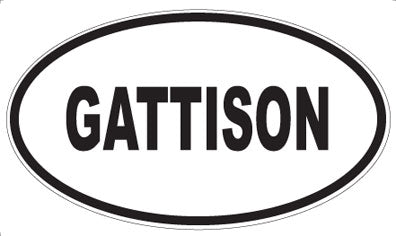 GATTISON - Oval Sticker