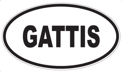 GATTIS - Oval Magnet