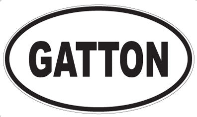 GATTON - Oval Magnet