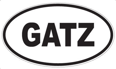 GATZ - Oval Magnet