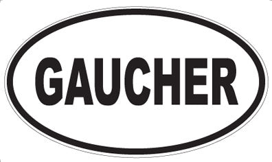 GAUCHER - Oval Magnet