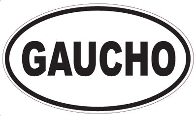 GAUCHO - Oval Sticker