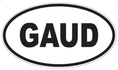 GAUD - Oval Magnet