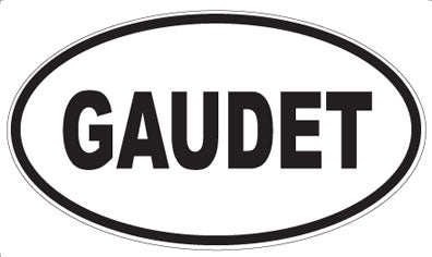 GAUDET - Oval Sticker