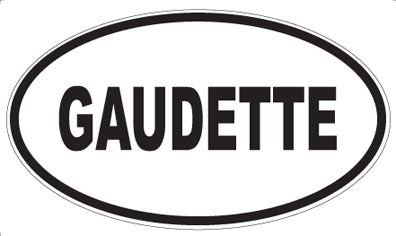GAUDETTE - Oval Magnet
