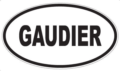 GAUDIER - Oval Magnet