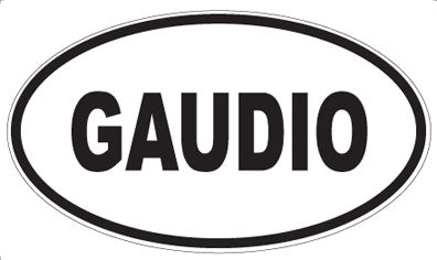 GAUDIO - Oval Sticker