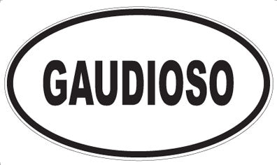 GAUDIOSO - Oval Magnet