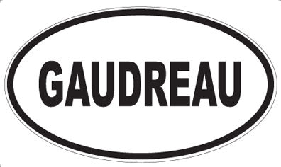 GAUDREAU - Oval Magnet