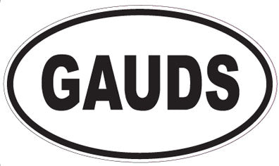GAUDS - Oval Magnet