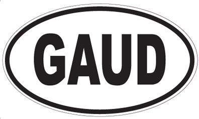GAUD - Oval Sticker
