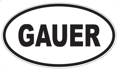 GAUER - Oval Magnet