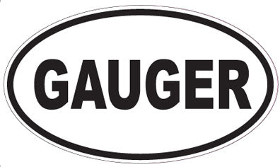 GAUGER - Oval Sticker