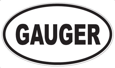GAUGER - Oval Magnet
