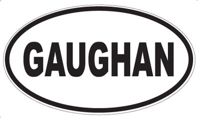 GAUGHAN - Oval Magnet