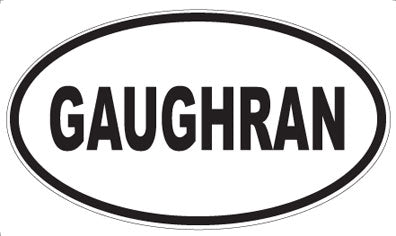 GAUGHRAN - Oval Sticker