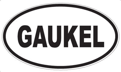 GAUKEL - Oval Sticker