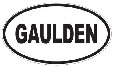 GAULDEN - Oval Magnet