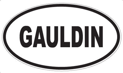 GAULDIN - Oval Sticker