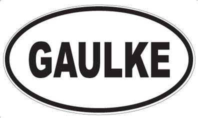 GAULKE - Oval Magnet