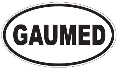 GAUMED - Oval Sticker