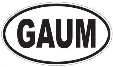 GAUM - Oval Sticker