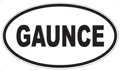 GAUNCE - Oval Magnet