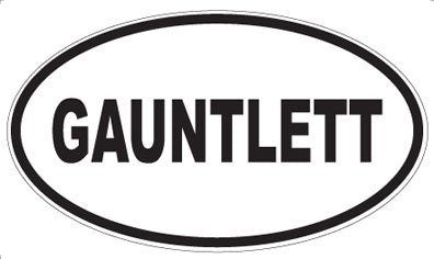 GAUNTLETT - Oval Sticker
