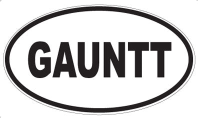 GAUNTT - Oval Magnet