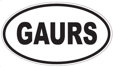 GAURS - Oval Sticker