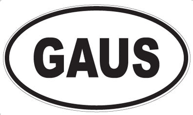 GAUS - Oval Sticker